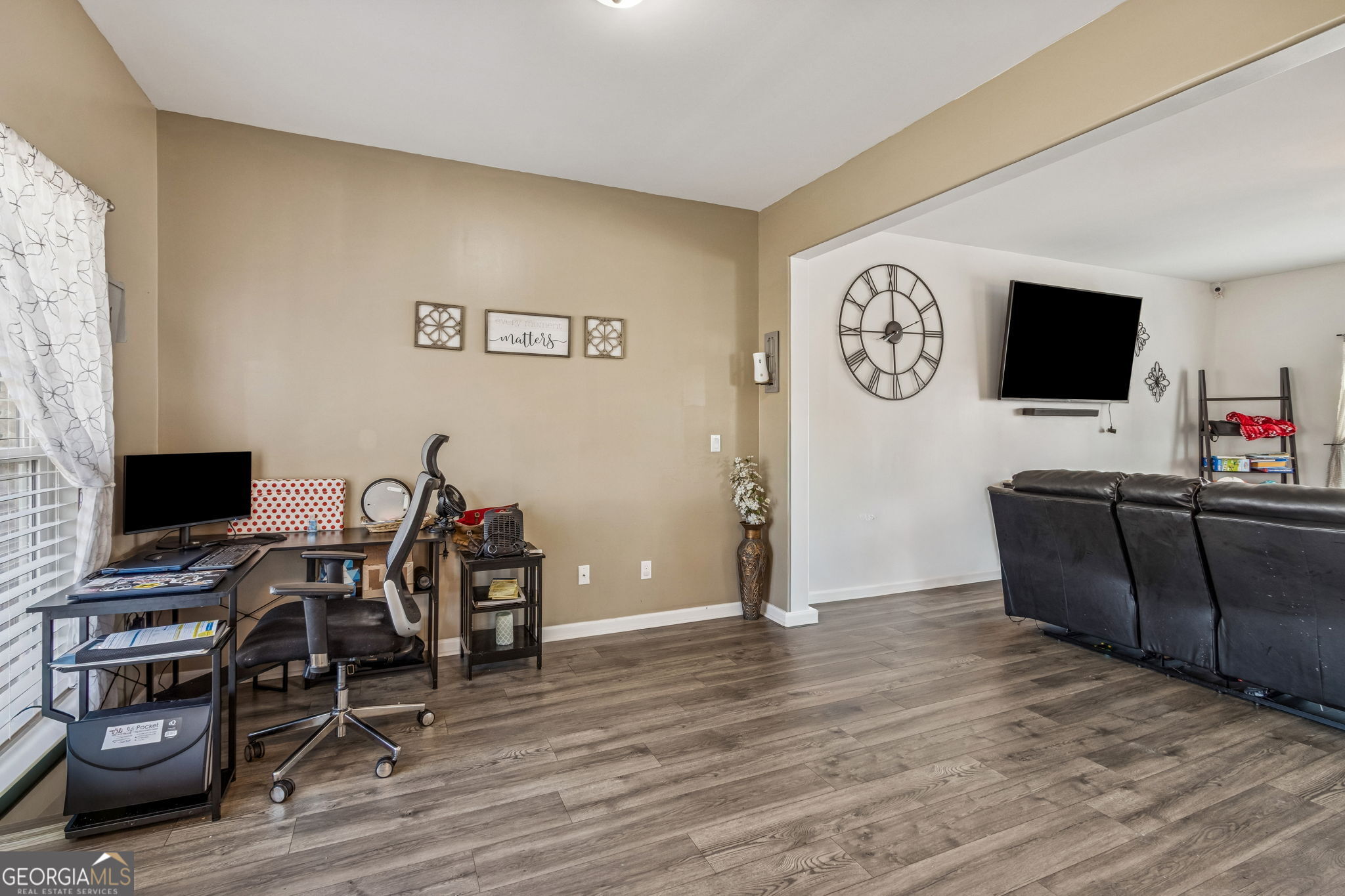 103 Olson Way Kingsland, GA 31548 - Photo 8 of 54 a view of a workspace with furniture and wooden floor