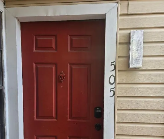 a view of front door