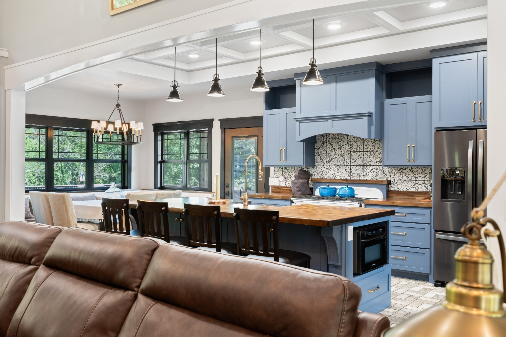 170 Rodeo Drive Columbia, TN 38401 - Photo 10 of 60 a living room with stainless steel appliances kitchen island granite countertop furniture and a fireplace