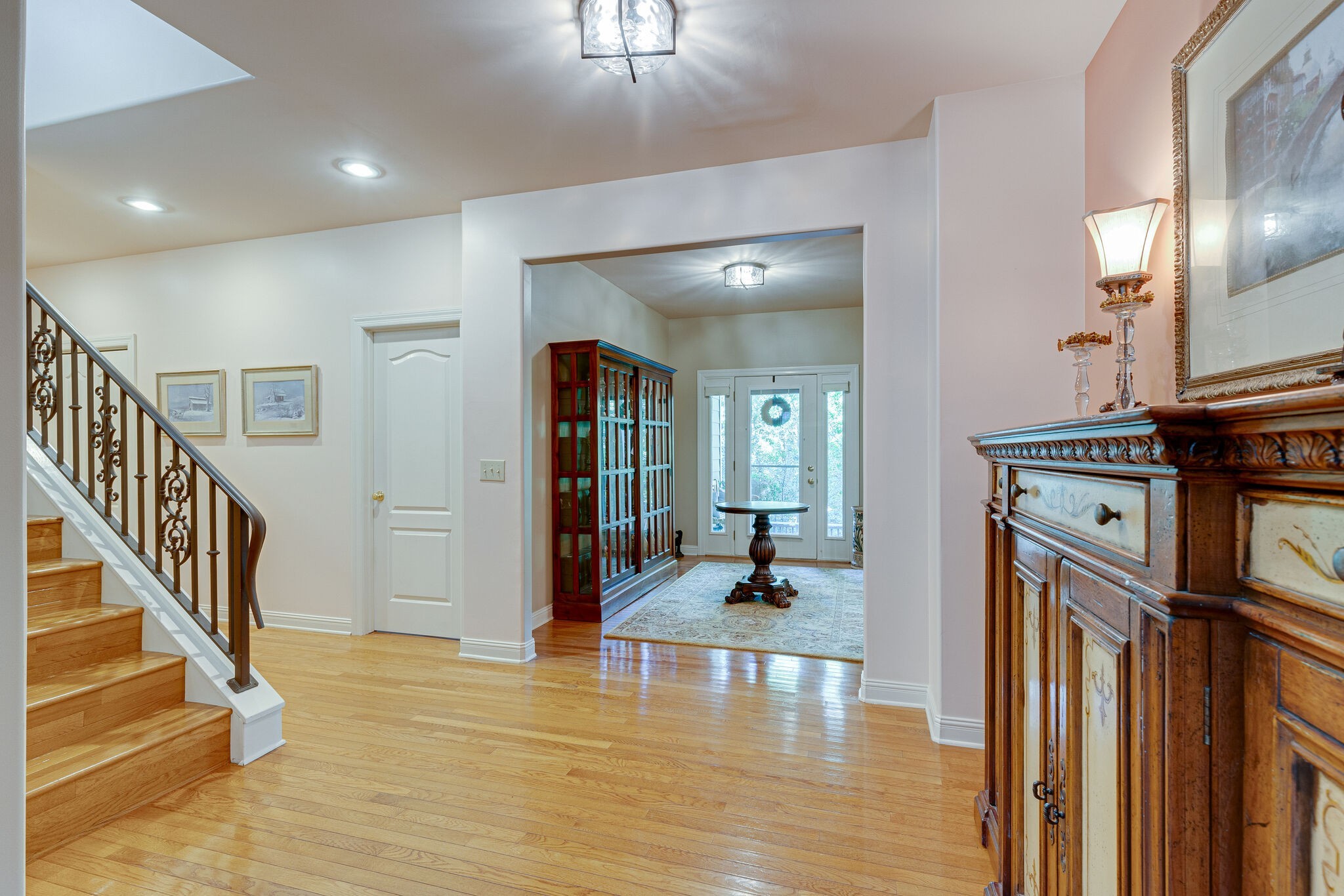 1457 Center Star Road Columbia, TN 38401 - Photo 13 of 45 a view of an entryway with wooden floor and a livingroom view