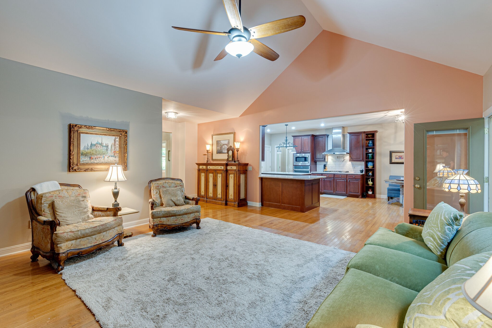 1457 Center Star Road Columbia, TN 38401 - Photo 17 of 45 a living room with furniture and kitchen view