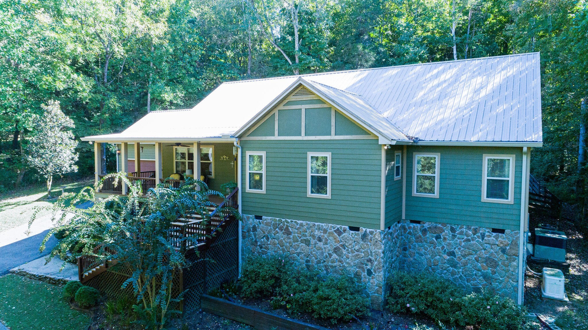 1457 Center Star Road Columbia, TN 38401 - Photo 5 of 45 a front view of a house with a yard and trees