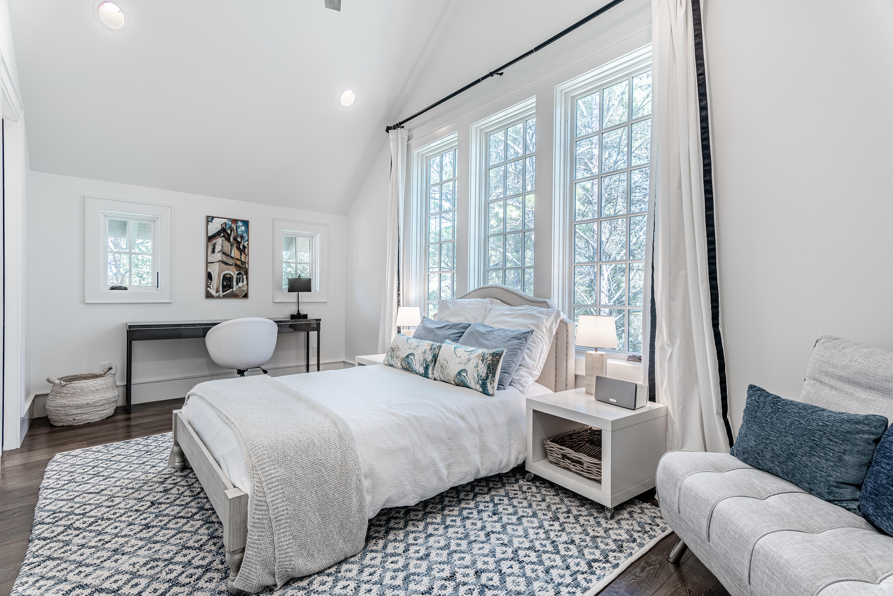 53 Cedar Post Road Santa Rosa Beach, FL 32459 - Photo 11 of 37 a bedroom with a bed a couch and a window