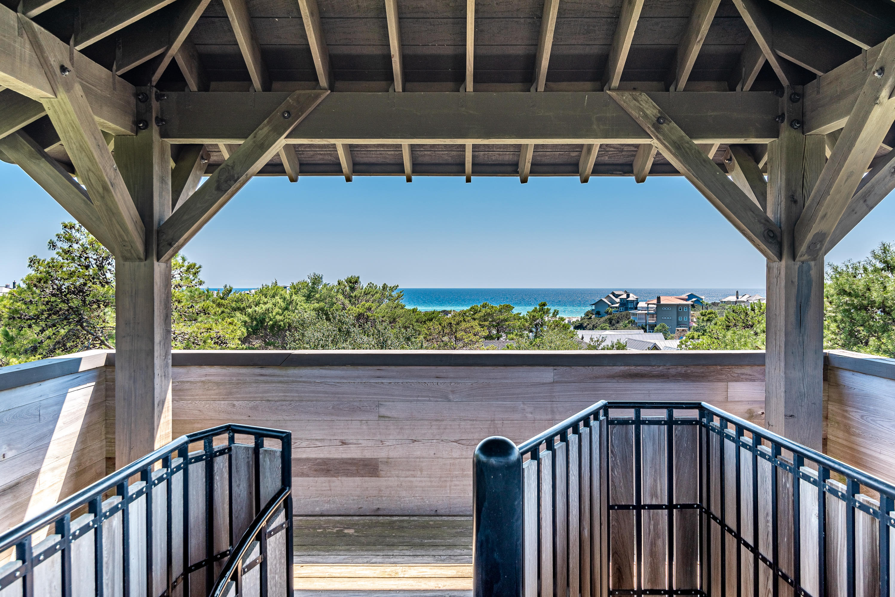 53 Cedar Post Road Santa Rosa Beach, FL 32459 - Photo 27 of 37 a view of balcony with wooden floor