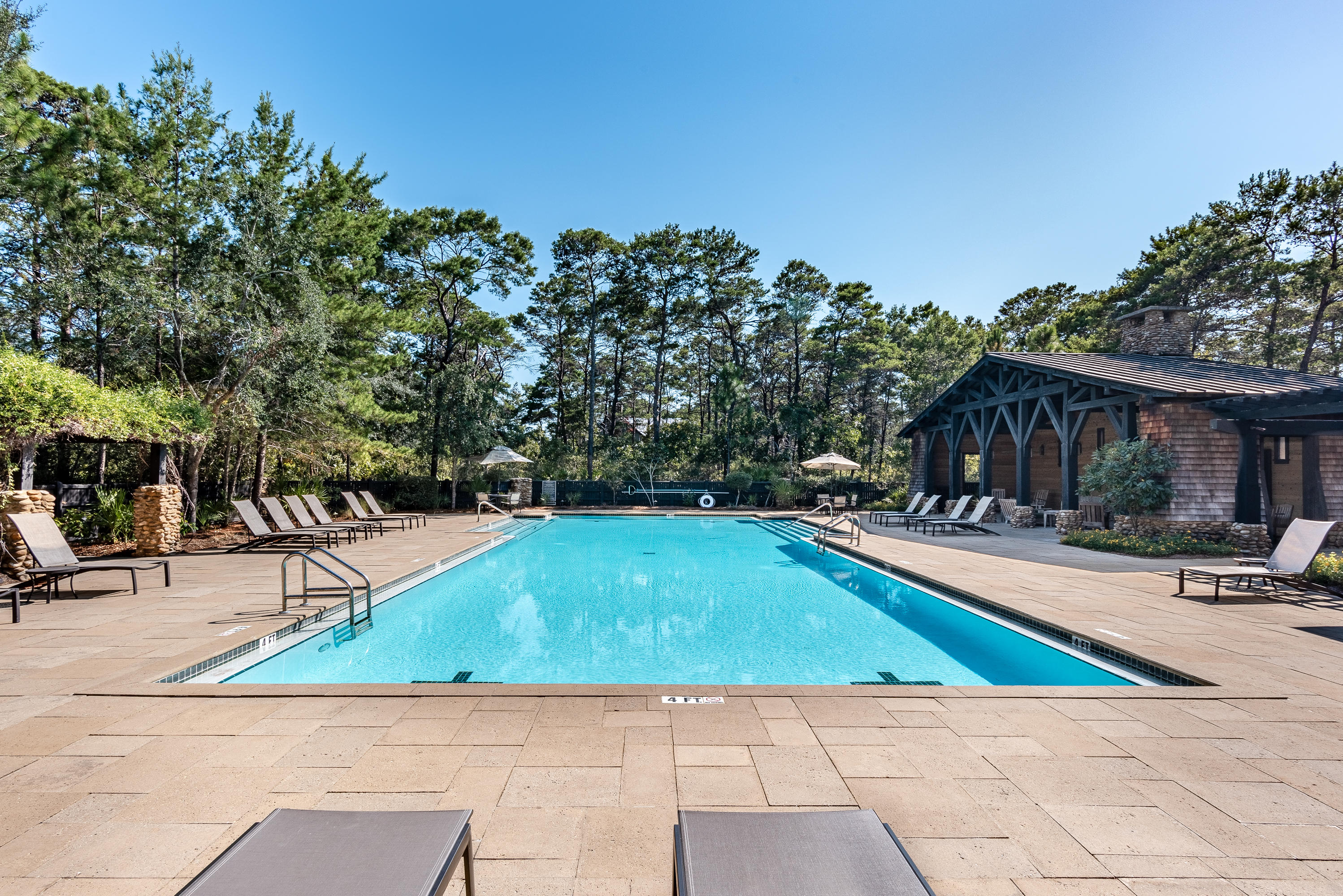 53 Cedar Post Road Santa Rosa Beach, FL 32459 - Photo 29 of 37 a view of a backyard with swimming pool