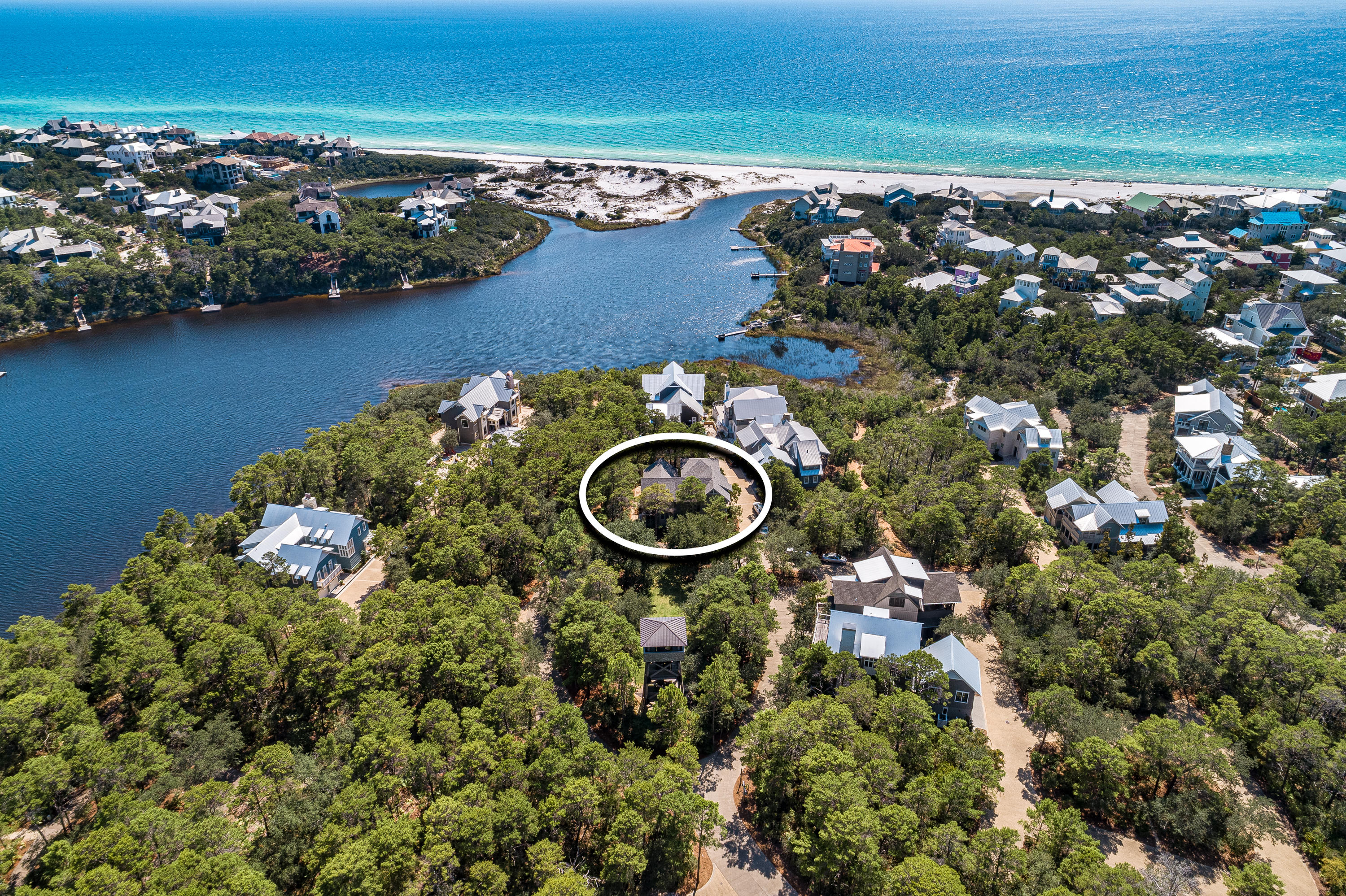 53 Cedar Post Road Santa Rosa Beach, FL 32459 - Photo 4 of 37 view of a lake with outdoor space