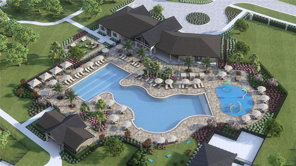 1010 Swamp Chestnut Loop Lady Lake, FL 32159 - Photo 19 of 22 an aerial view of a house with yard swimming pool and outdoor seating