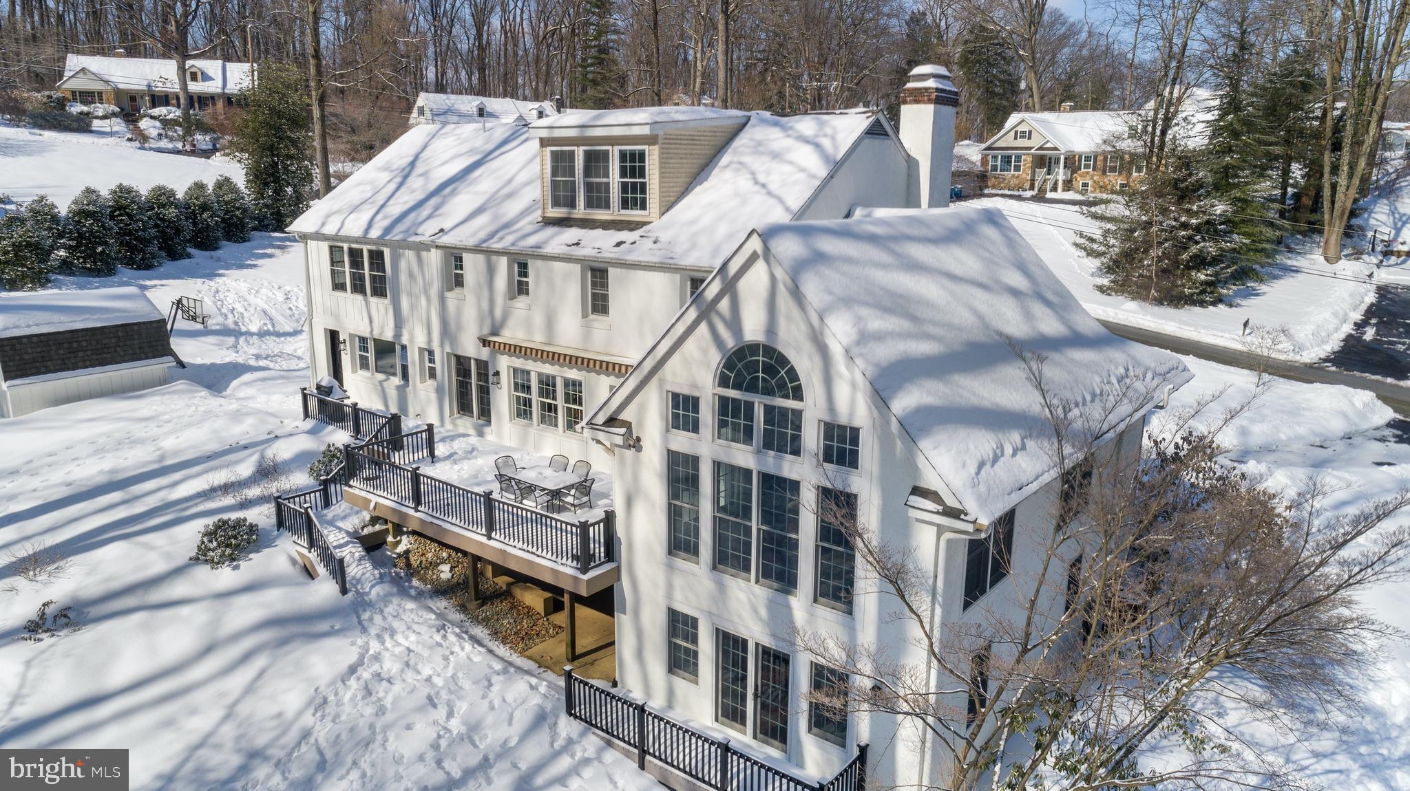 737 Mancill Road Wayne, PA 19087 - Photo 3 of 39 Rear exterior with view of deck and balcony