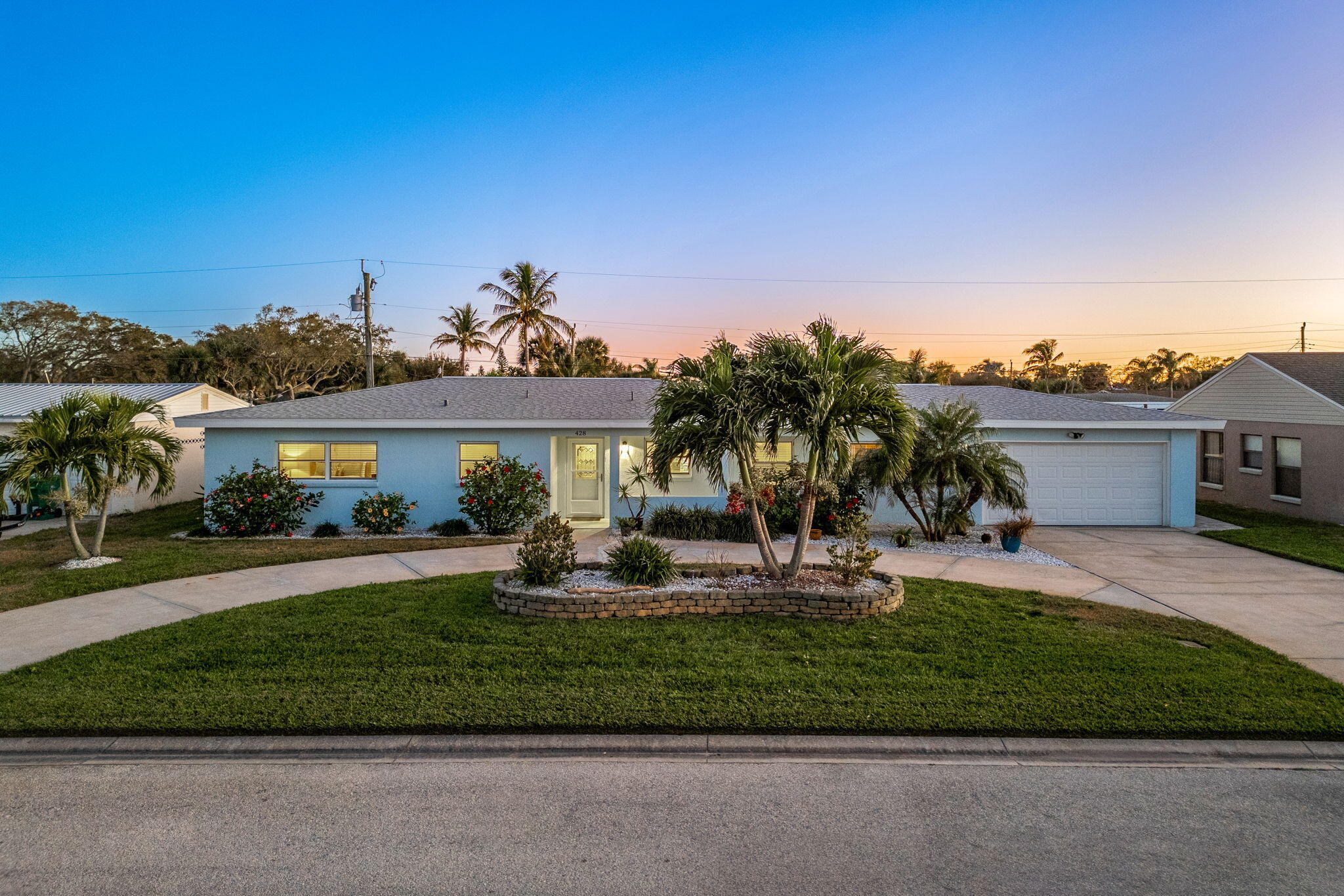 a front view of a house with a porch