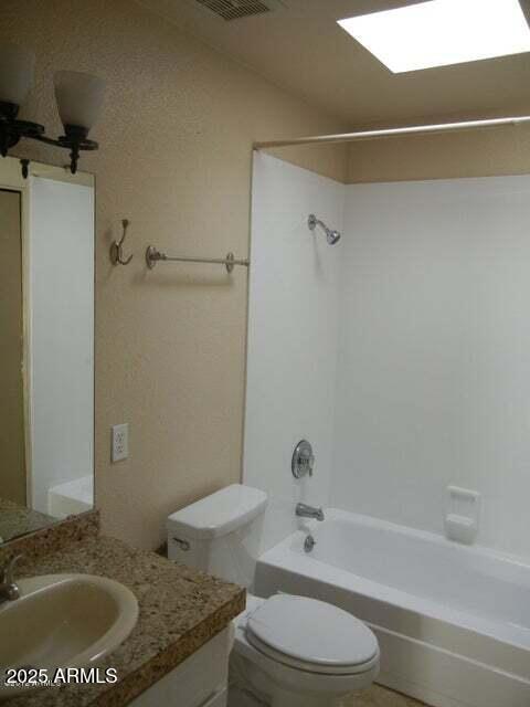 1849 East Kirkland Lane Tempe, AZ 85288 - Photo 8 of 12 a bathroom with a granite countertop sink toilet and shower