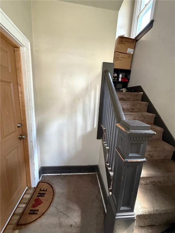 719 Spruce Avenue Sharon, PA 16146 - Photo 6 of 13 a view of staircase with utility room