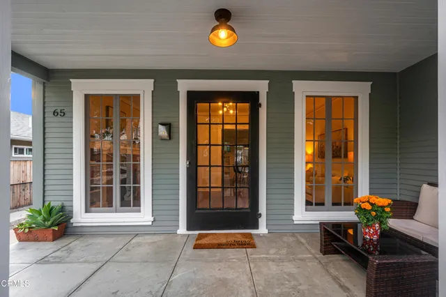 a view of house with chairs