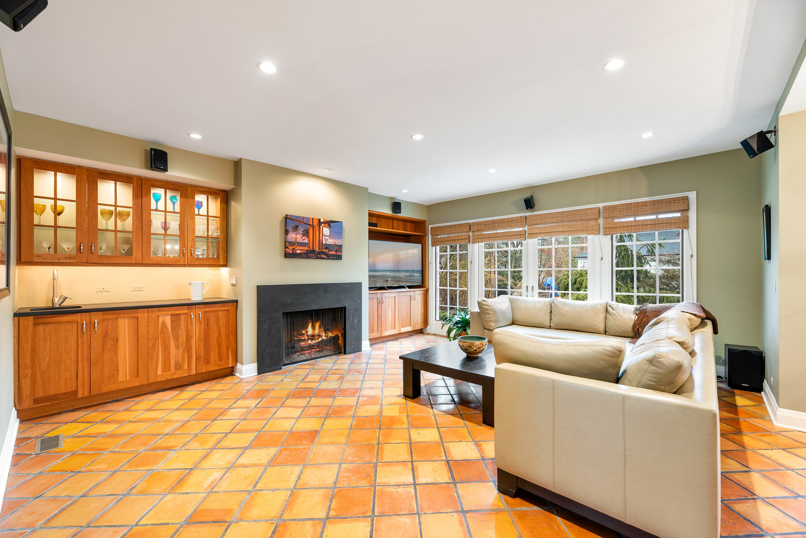 200 Hazel Avenue Glencoe, IL 60022 - Photo 11 of 51 a living room with fireplace furniture and a large window