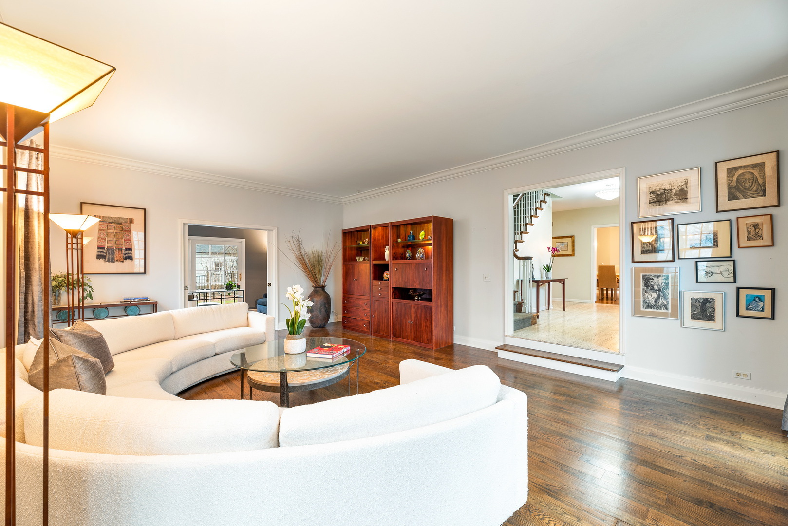 200 Hazel Avenue Glencoe, IL 60022 - Photo 15 of 51 a living room with fireplace furniture and a wooden floor