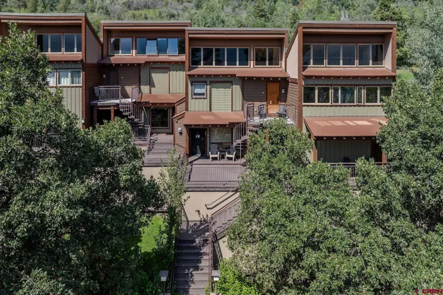 a aerial view of a house