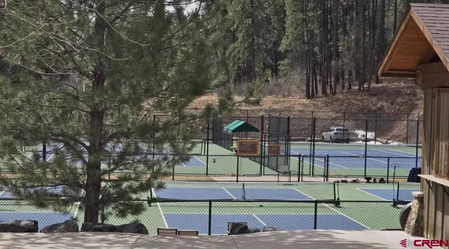 a view of a backyard of a house