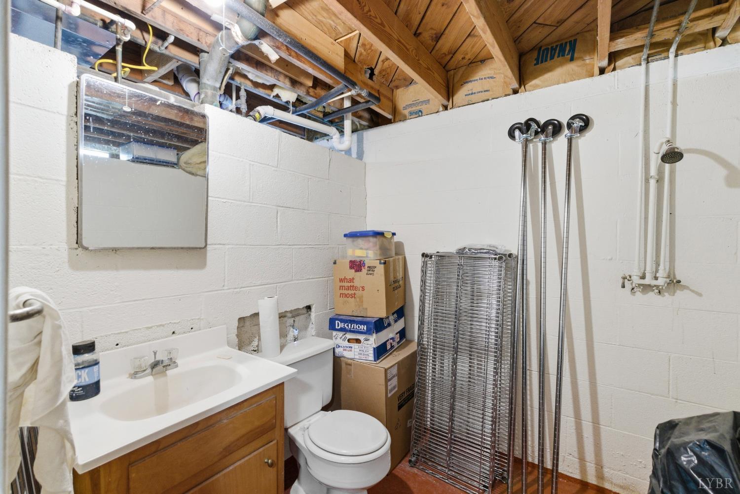 3189 Wildway Road Appomattox, VA 24522 - Photo 30 of 44 a bathroom with a sink toilet and shower