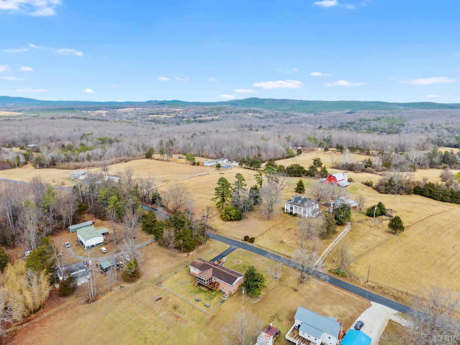 3189 Wildway Road Appomattox, VA 24522 - Photo 41 of 44 an aerial view of a house with a yard