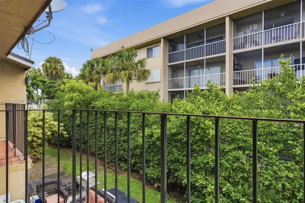 a view of a house with a balcony