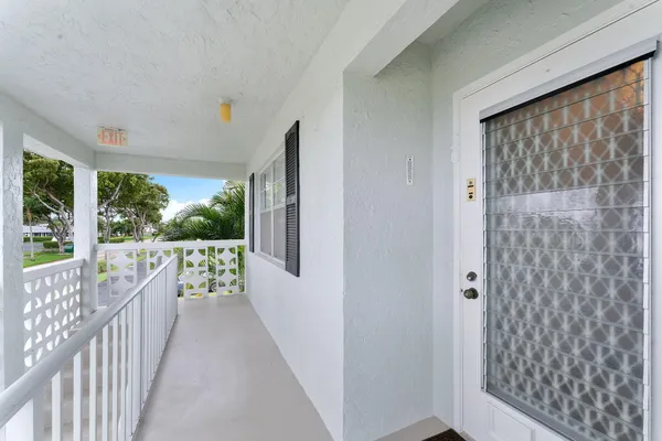 a view of a balcony