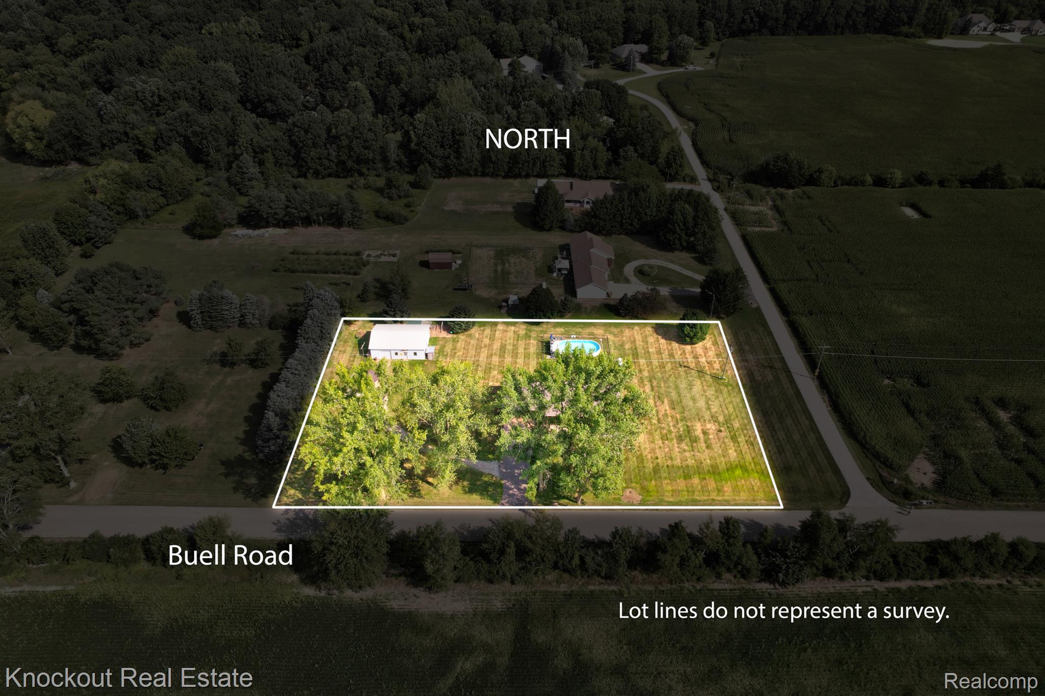 5726 Buell Road Vassar, MI 48768 - Photo 3 of 75 61-print-5726 Beull Rd Vassar Updated Lot LInes-1.jpg