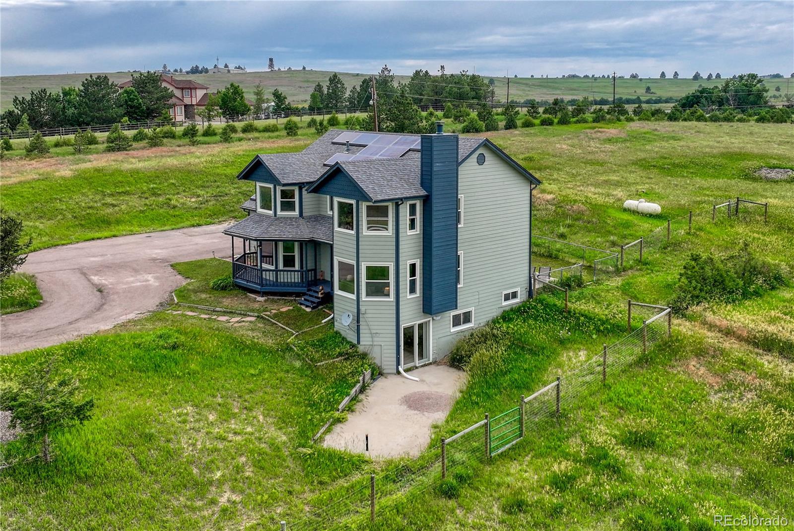 43793 Buckskin Road Parker, CO 80138 - Photo 45 of 50 an aerial view of a house with a big yard