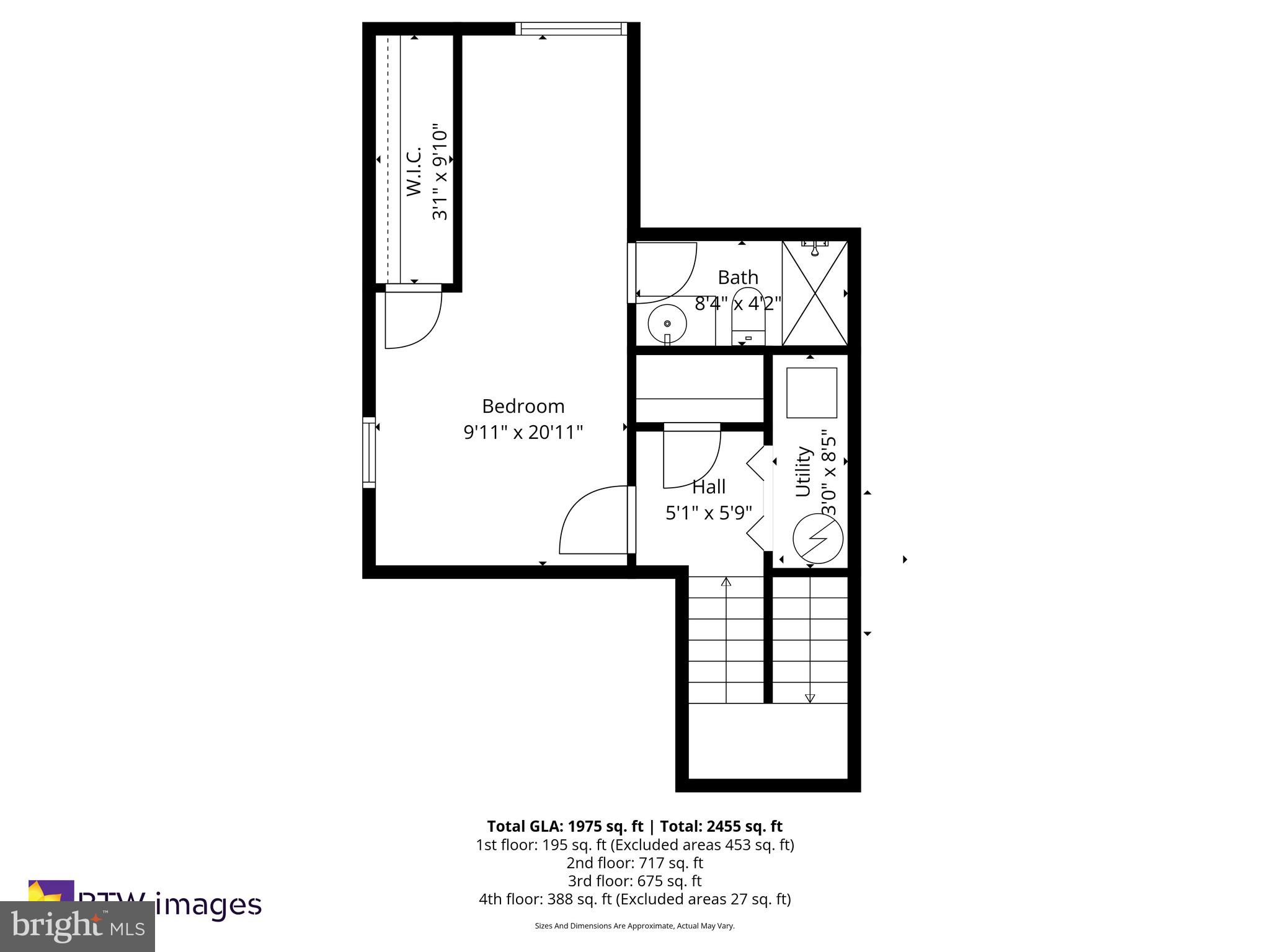 6043 Riddle Walk Alexandria, VA 22312 - Photo 53 of 53 Top level includes guest room with en suite bath.