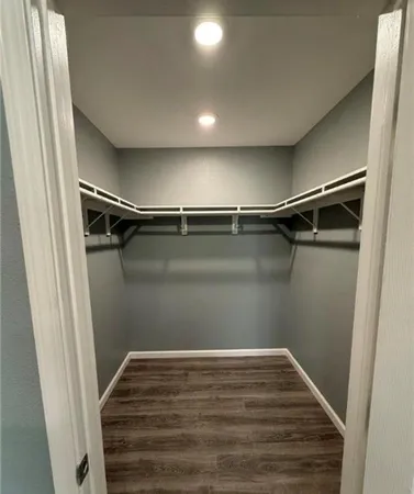 a view of a walk in closet