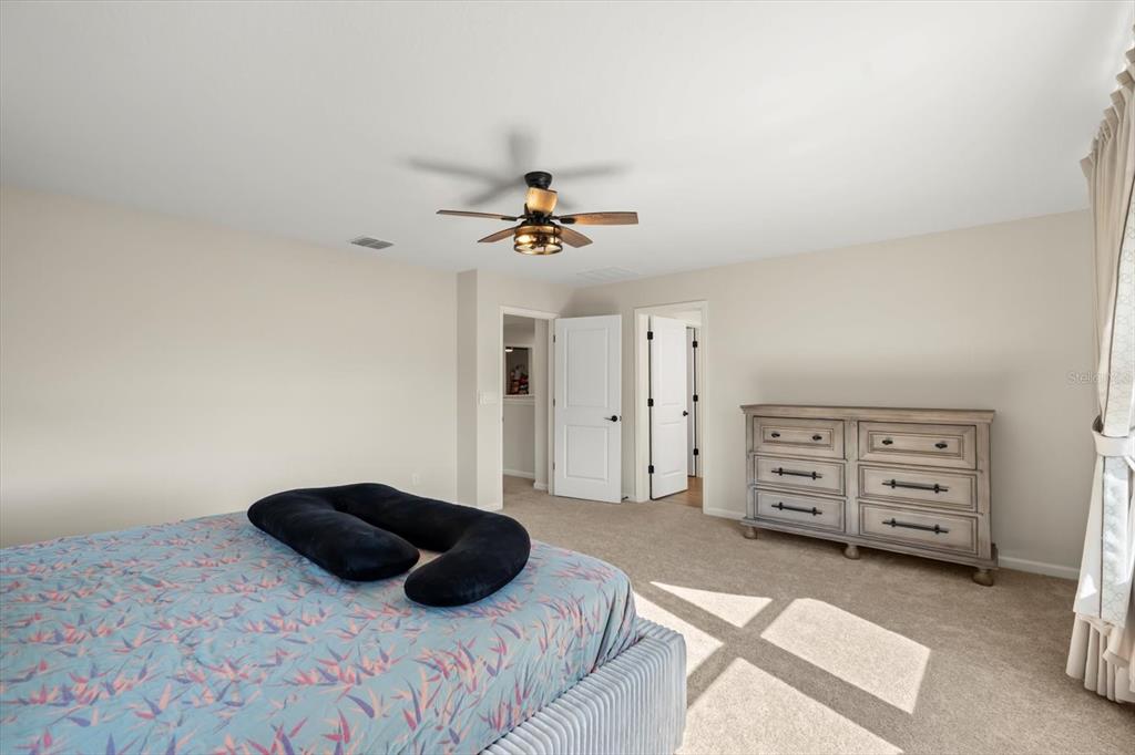 3657 Sublett Loop Tavares, FL 32778 - Photo 13 of 39 a bedroom with a bed and a ceiling fan