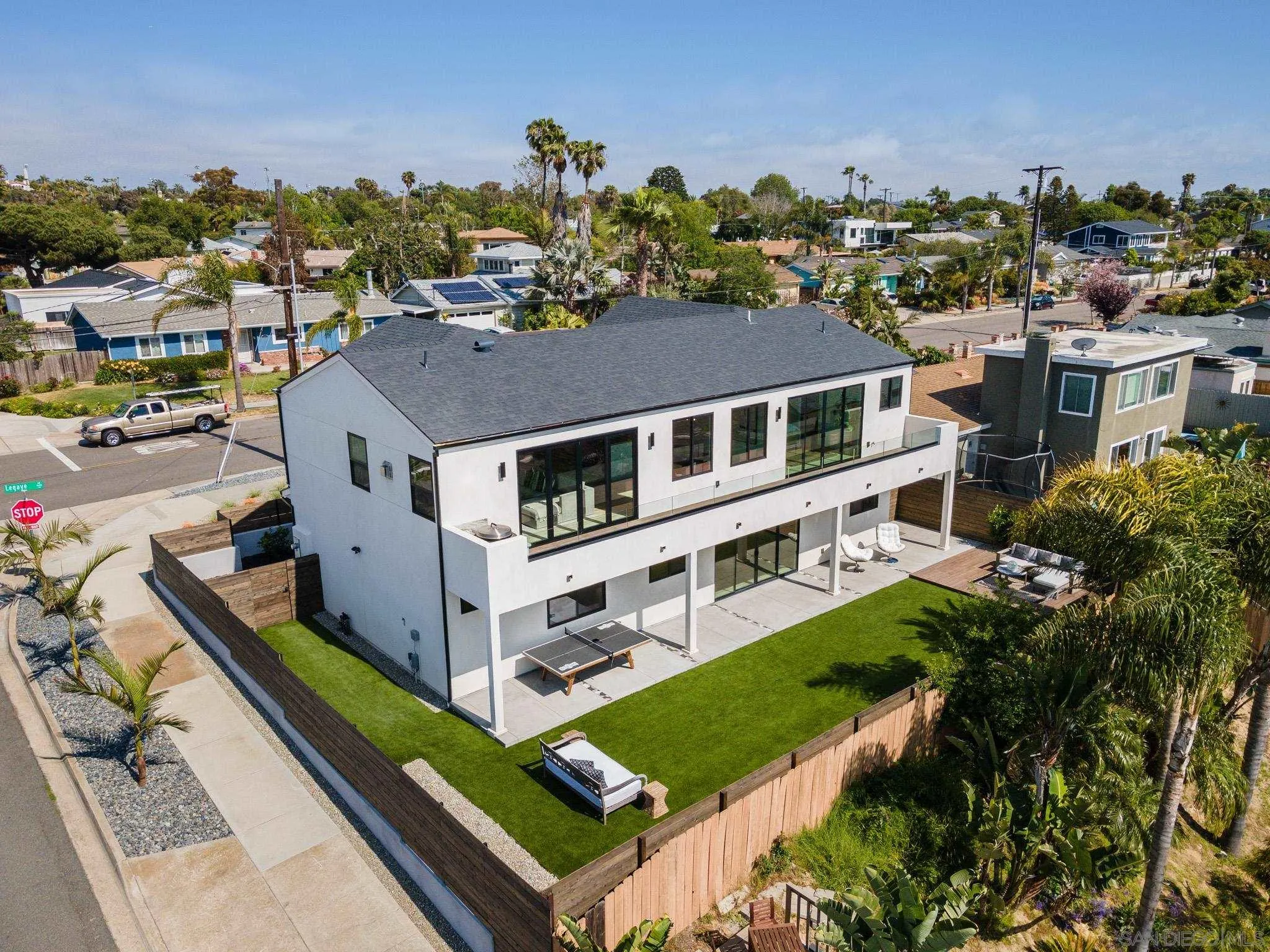1604 Legaye Drive Cardiff, CA 92007 - Photo 35 of 42 a aerial view of a house with a garden and plants