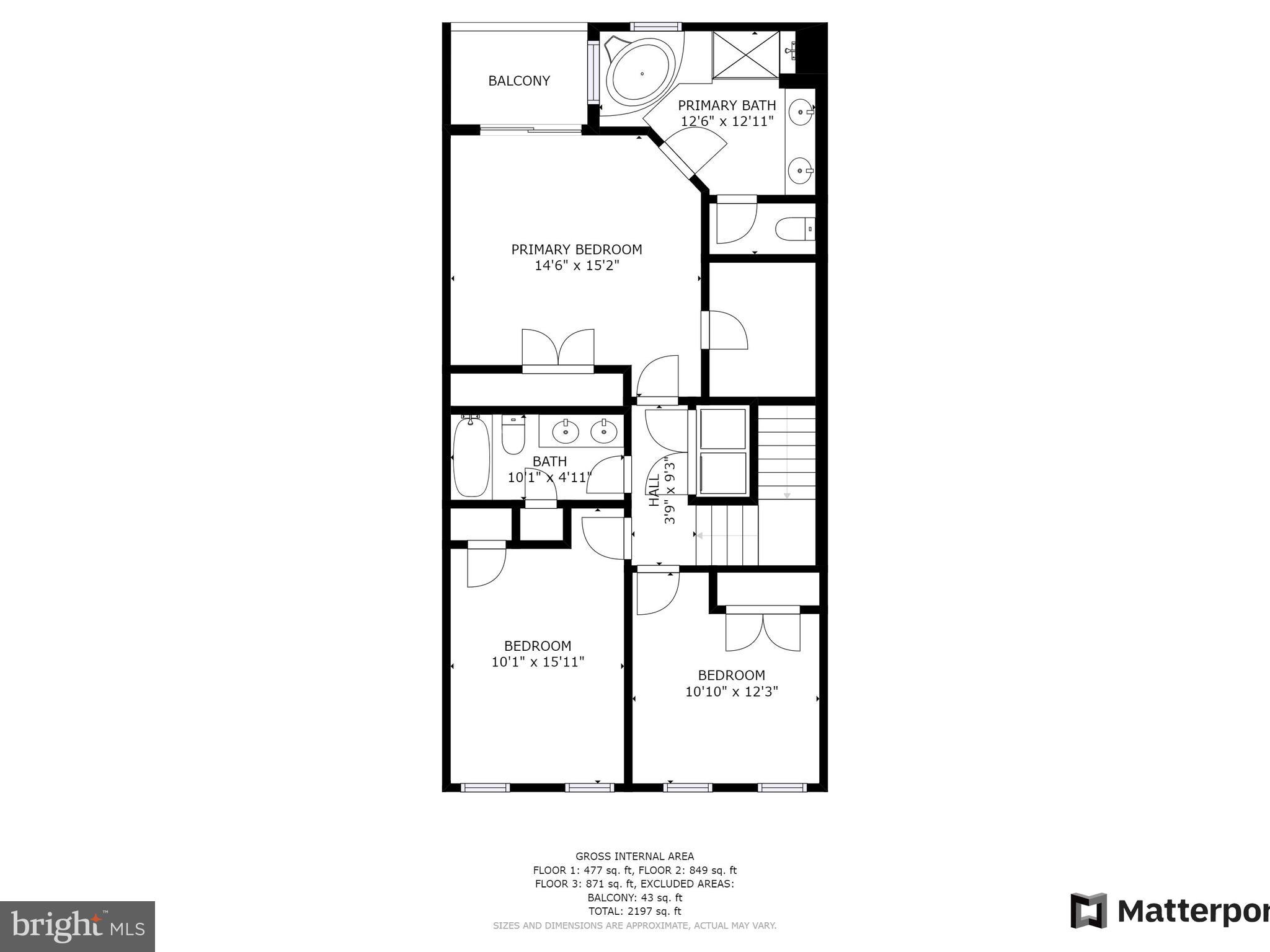 1048 Red Clover Road Gambrills, MD 21054 - Photo 40 of 41 Upper Level Floor Plan