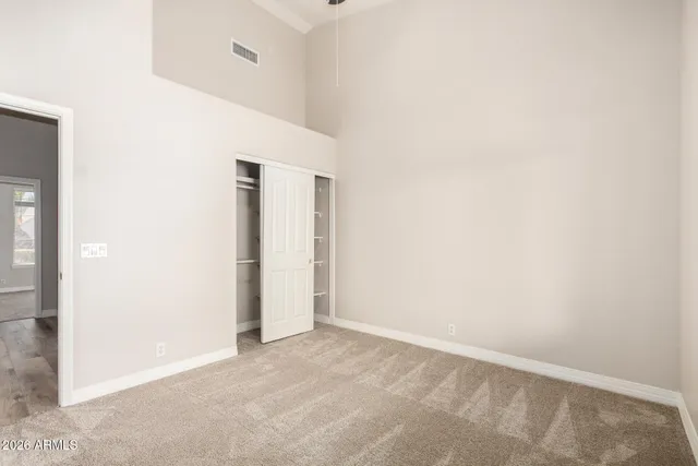 a view of an empty room