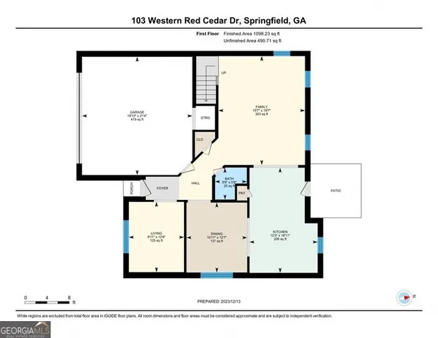 $2,195 | 103 Western Red Cedar Drive, Springfield, GA 31329