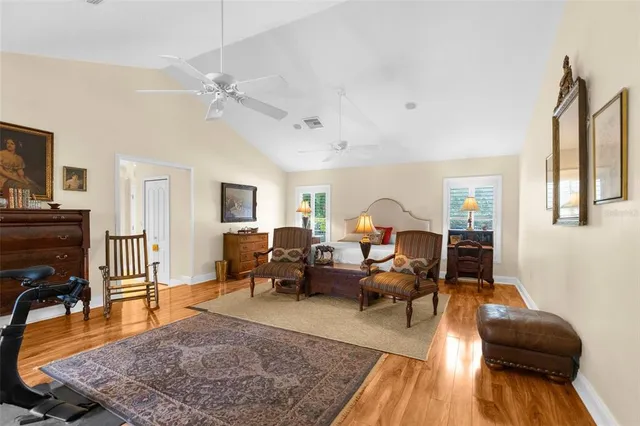 a view of a porch with furniture