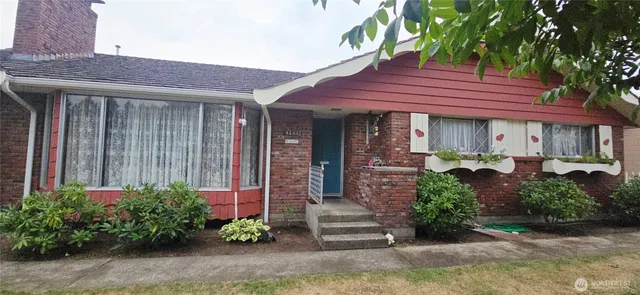 a front view of a house
