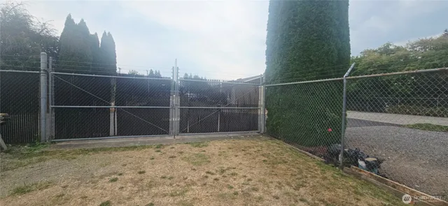 a backyard of a house