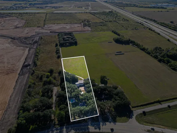 a bird view of a house