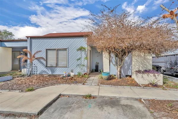 a front view of a house