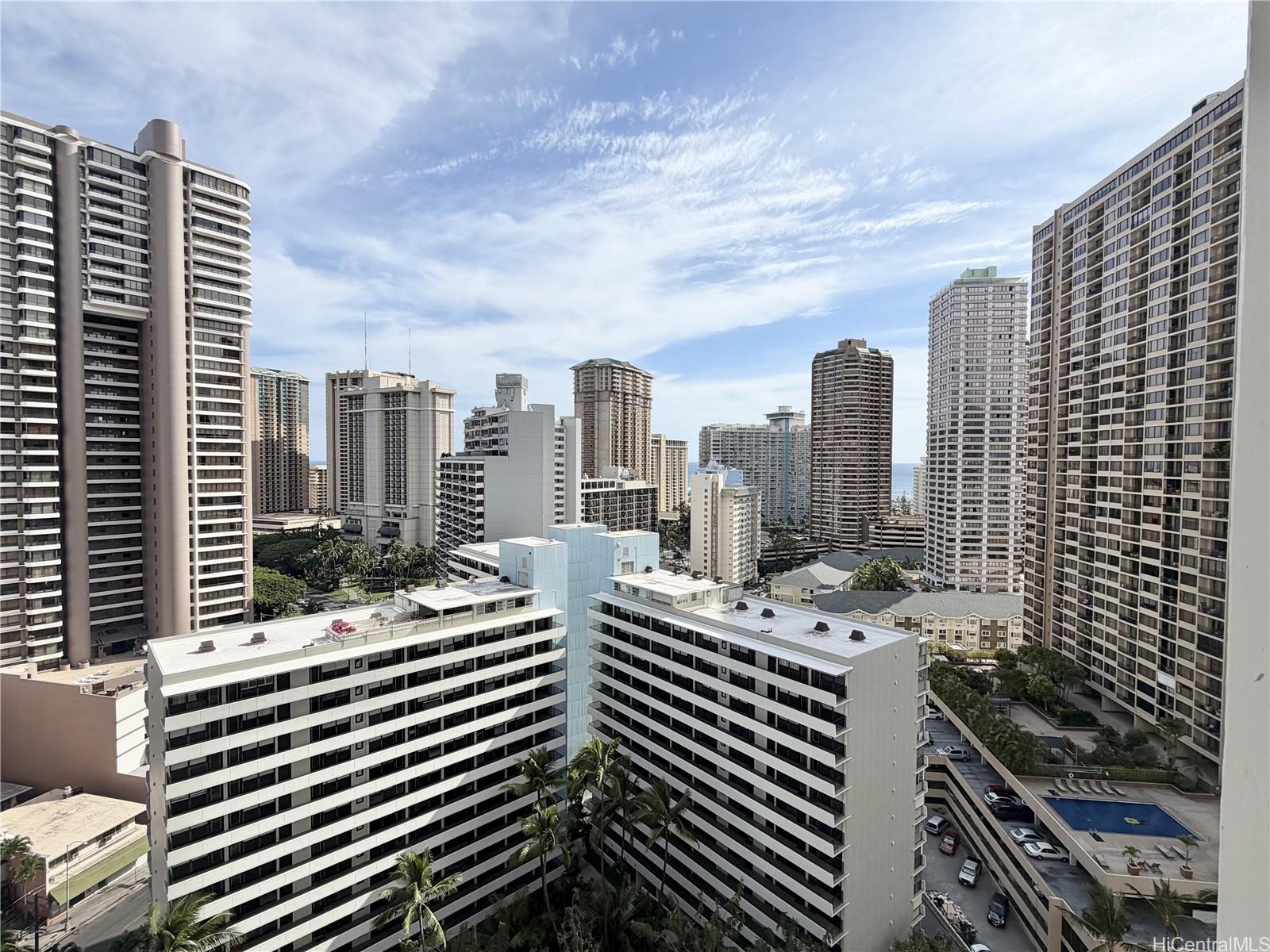 469 Ena Road, Unit 2103 Honolulu, HI 96815 - Photo 2 of 22 High Floor unit with cool breezes and great Waikiki views.