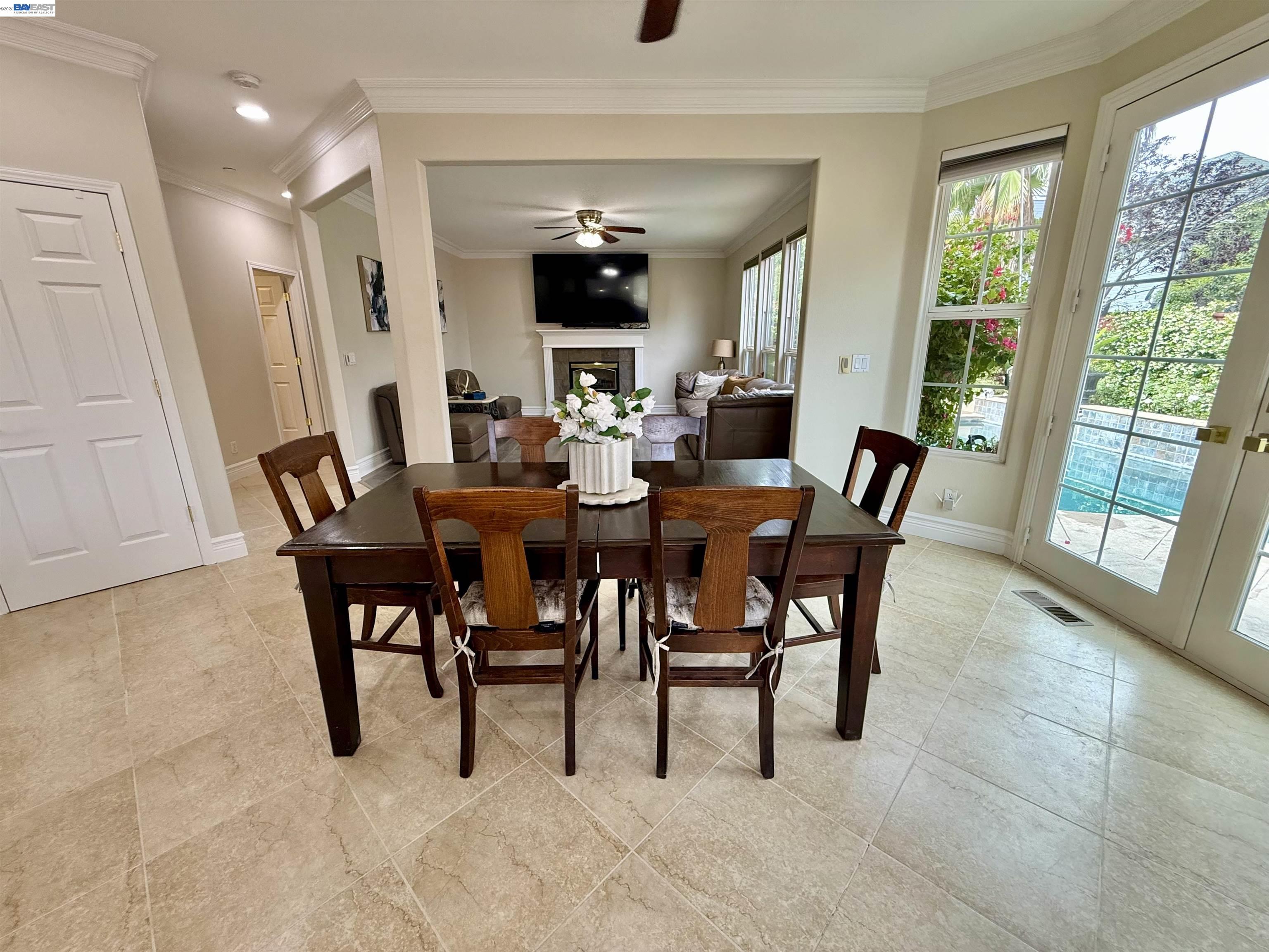 1284 Riesling Circle Livermore, CA 94550 - Photo 27 of 79 a view of a dining room with furniture window and outside view