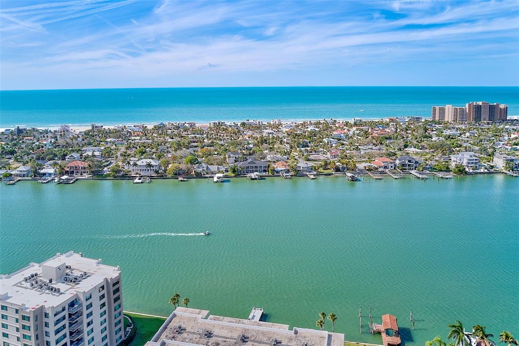767 Island Way Clearwater, FL 33767 - Photo 62 of 74 a view of a city and ocean view