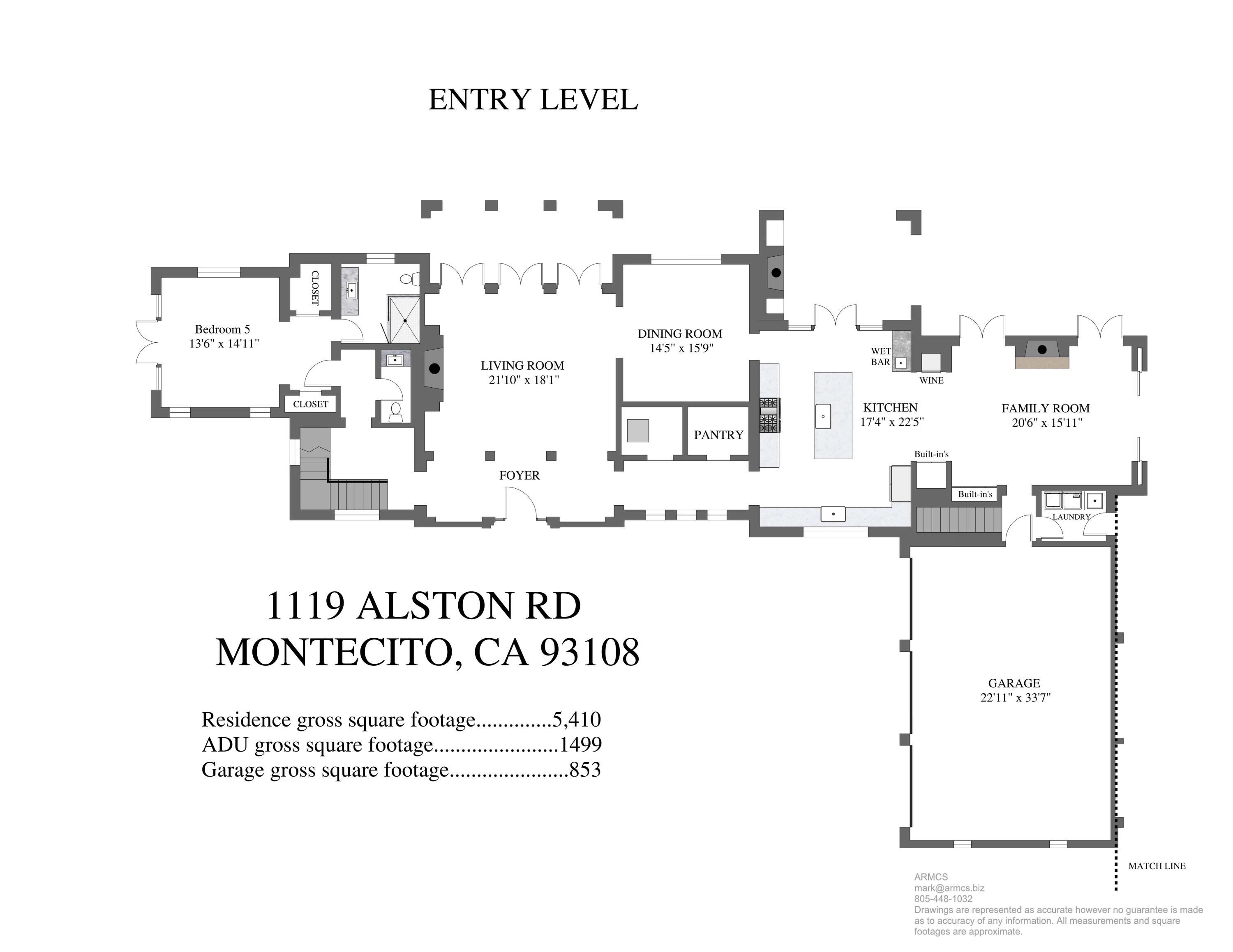 1119 Alston Road Montecito, CA 93108 - Photo 42 of 44 Floor plan