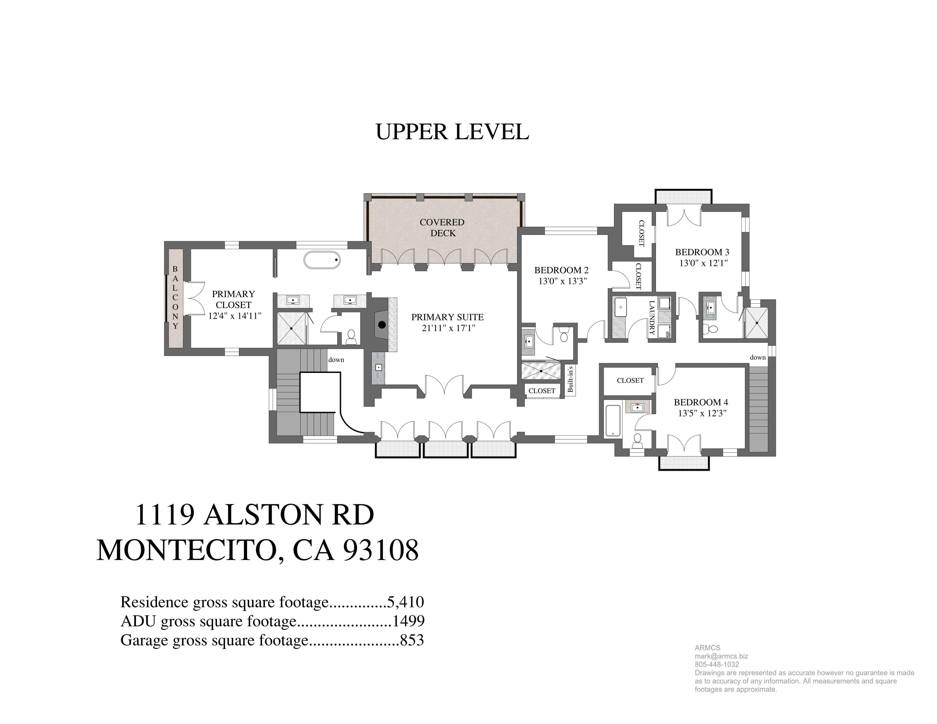 1119 Alston Road Montecito, CA 93108 - Photo 43 of 44 Floor plan