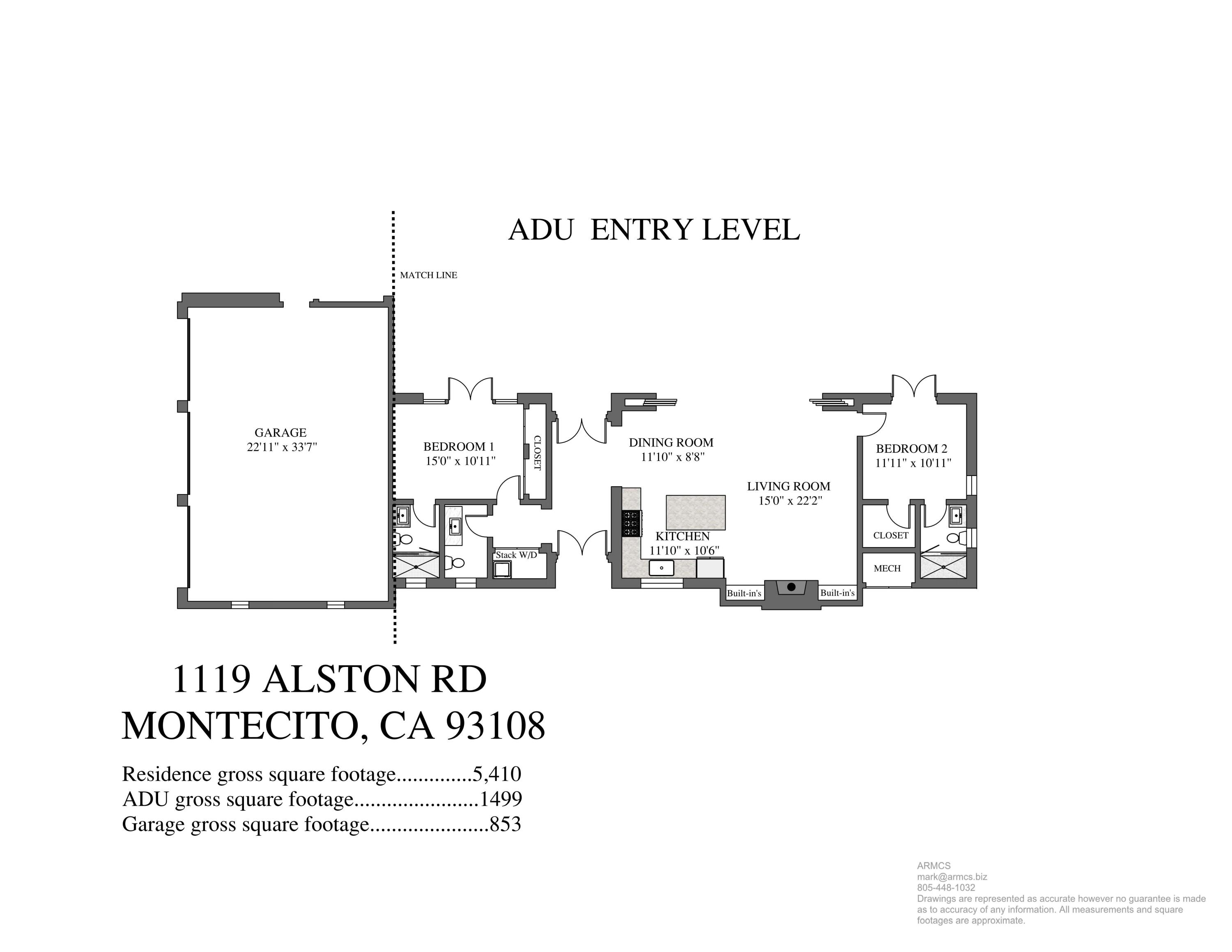 1119 Alston Road Montecito, CA 93108 - Photo 44 of 44 Floor plan