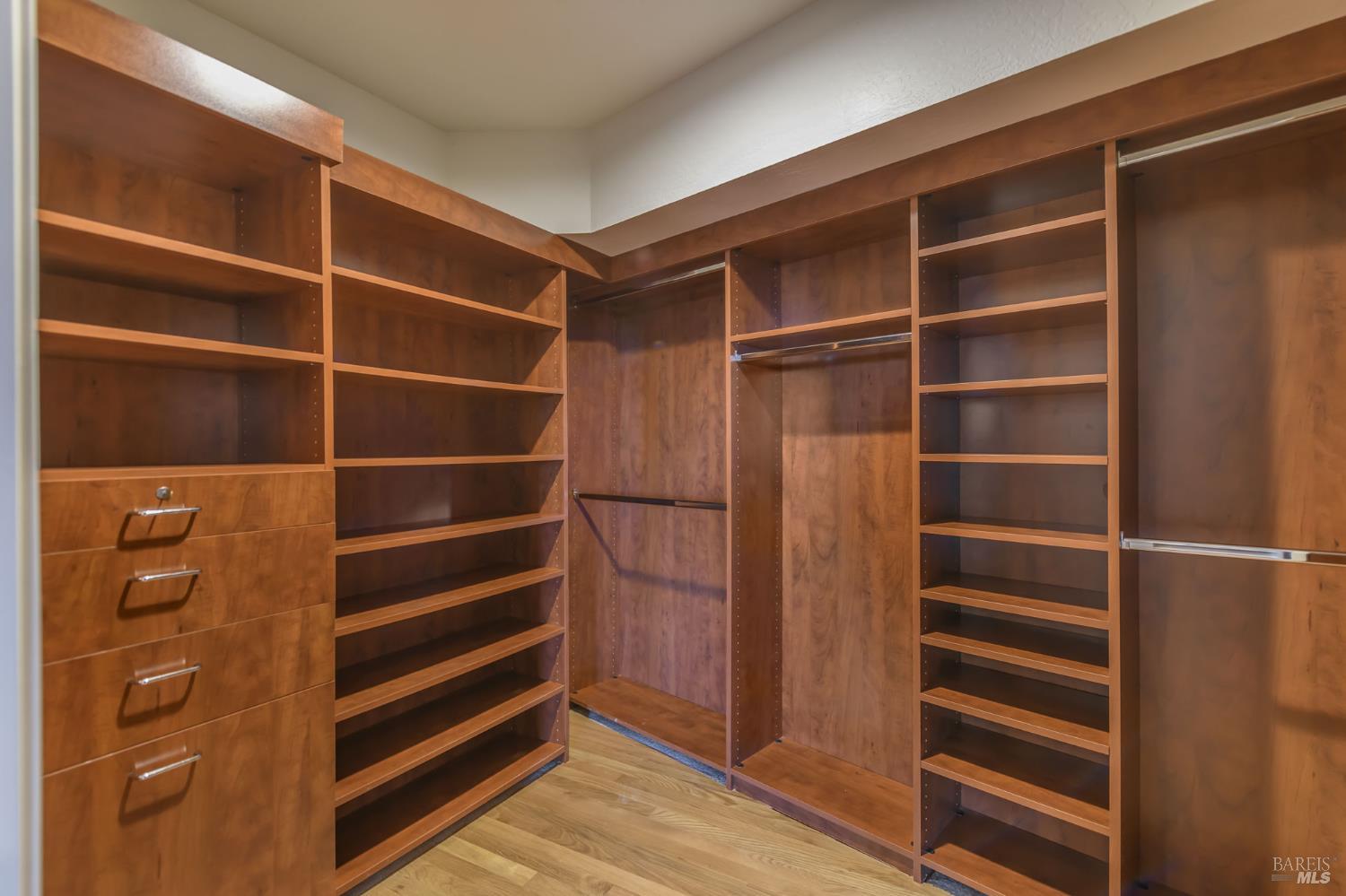 101 Garner Drive Novato, CA 94947 - Photo 37 of 57 One of two dressing room custom closets in Primary Suite