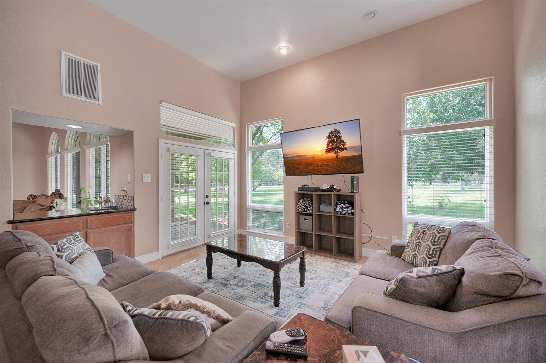 2750 County Road 48 Rosharon, TX 77583 - Photo 11 of 40 a living room with furniture and a flat screen tv