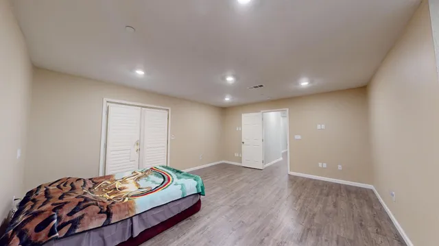 a room with wooden floor