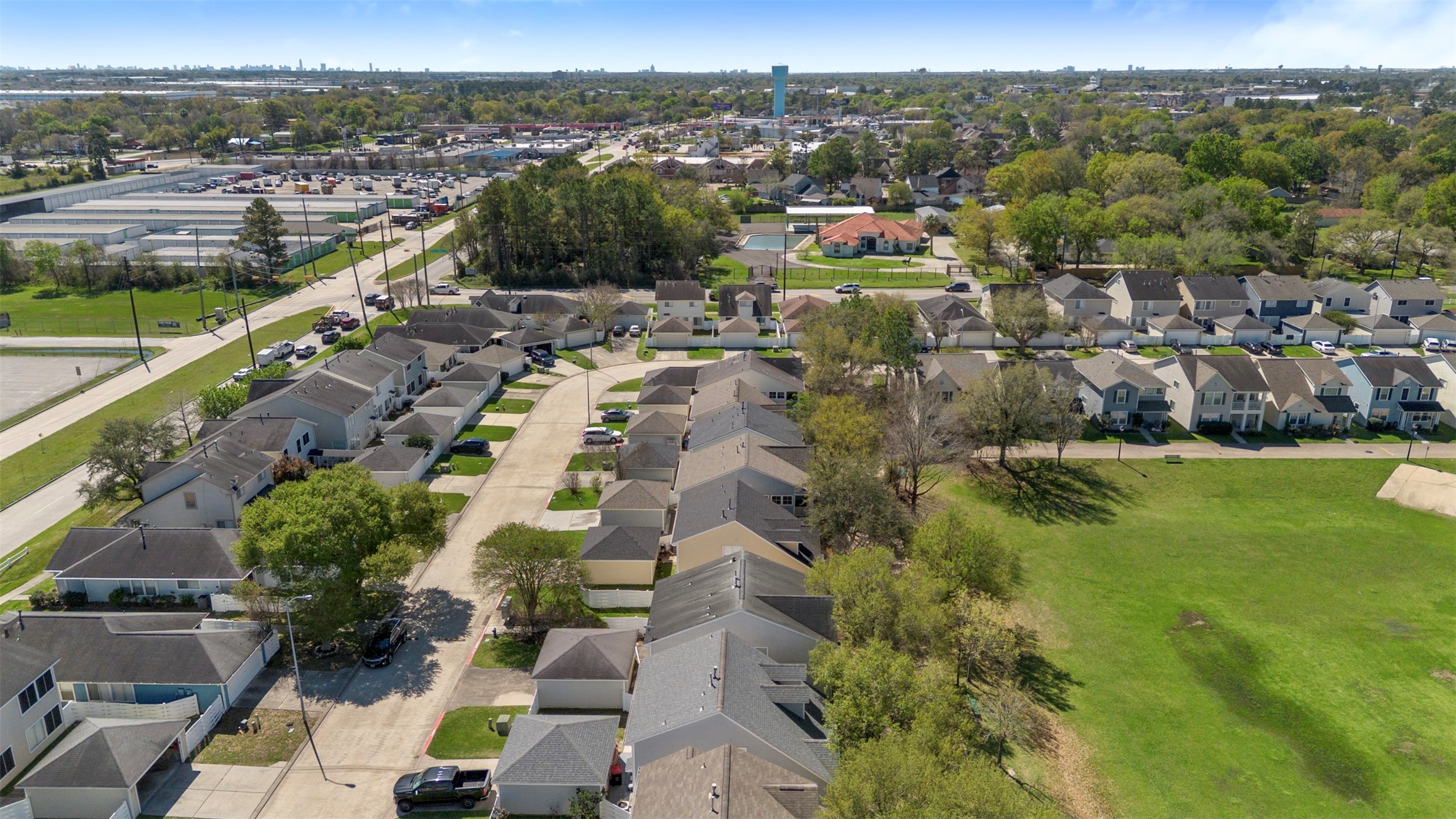 9606 Farrell Drive Houston, TX 77070 - Photo 36 of 37 a view of a city with a lake