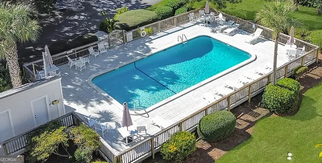 an aerial view of house with outdoor space