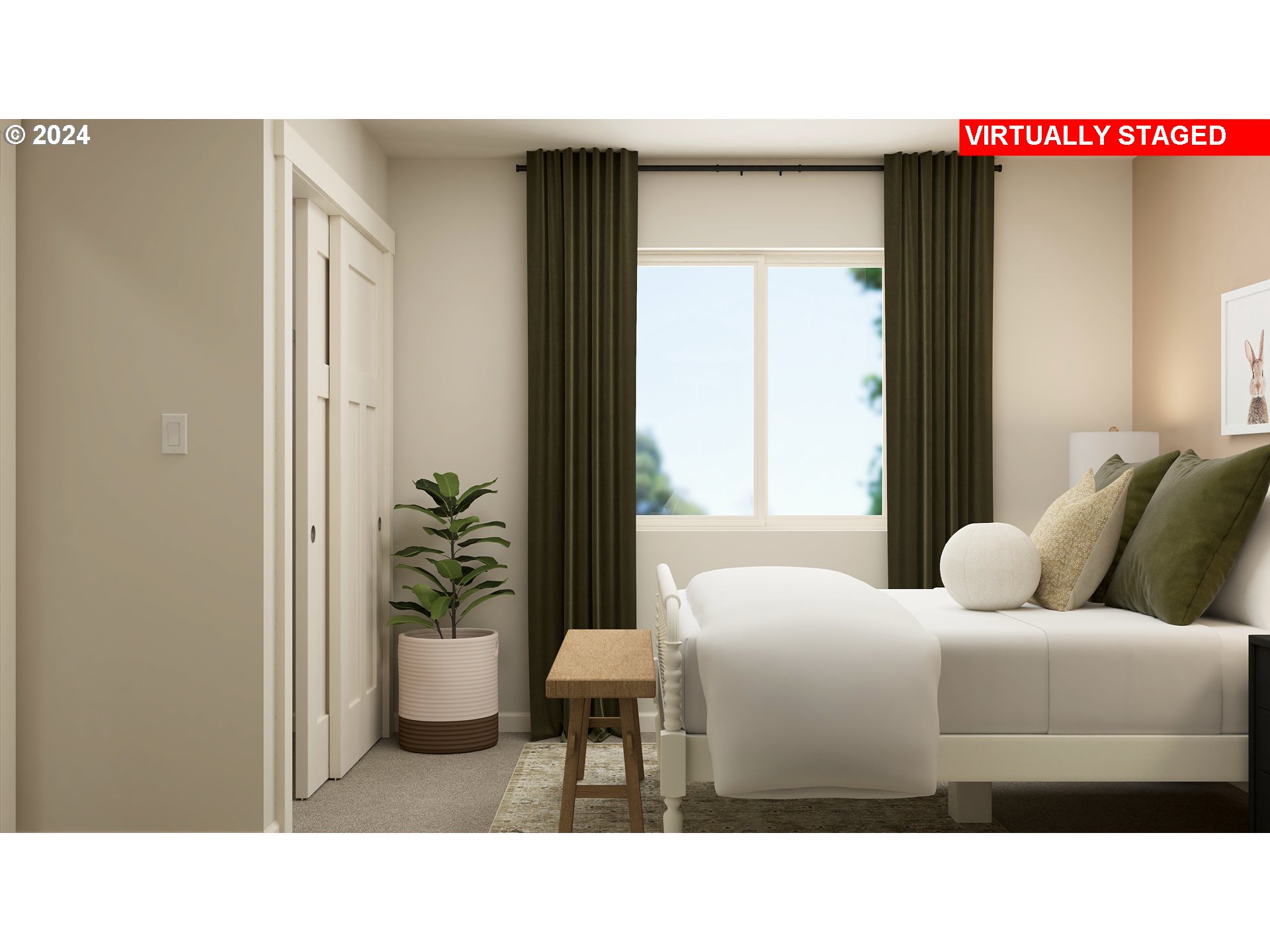 4131 Southwest 31st Street Gresham, OR 97080 - Photo 16 of 23 a living room with a couch and a potted plant